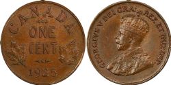 1-CENT -  1925 1-CENT -  1925 CANADIAN COINS