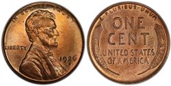 1-CENT -  1926-D 1-CENT (CIRCULATED) -  1926 UNITED STATES COINS