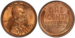 1-CENT -  1927-D 1-CENT -  1927 UNITED STATES COINS