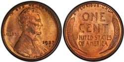 1-CENT -  1927-S 1-CENT -  1927 UNITED STATES COINS