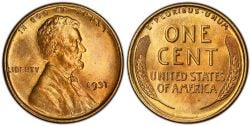 1-CENT -  1931 1-CENT -  1931 UNITED STATES COINS