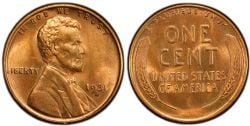 1-CENT -  1931-S 1-CENT -  1931 UNITED STATES COINS