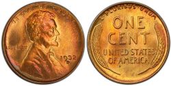 1-CENT -  1932-D 1-CENT -  1932 UNITED STATES COINS