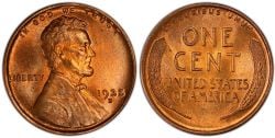 1-CENT -  1935-D 1-CENT -  1935 UNITED STATES COINS