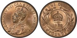 1-CENT -  1936 1-CENT -  1936 NEWFOUNFLAND COINS