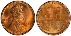 1-CENT -  1937 1-CENT -  1937 UNITED STATES COINS