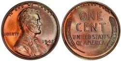 1-CENT -  1942-D 1-CENT -  1942 UNITED STATES COINS