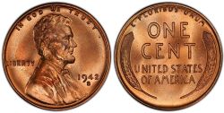 1-CENT -  1942-S 1-CENT -  1942 UNITED STATES COINS