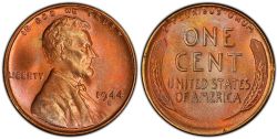 1-CENT -  1944-S 1-CENT -  1944 UNITED STATES COINS