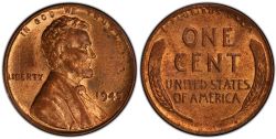 1-CENT -  1945 1-CENT (BU) -  1945 UNITED STATES COINS