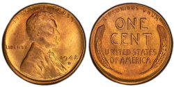 1-CENT -  1948-D 1-CENT (CIRCULATED) -  1948 UNITED STATES COINS