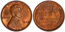 1-CENT -  1949 1-CENT (BU) -  1949 UNITED STATES COINS