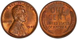 1-CENT -  1949 1-CENT (CIRCULATED) -  1949 UNITED STATES COINS