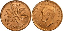 1-CENT -  1950 1-CENT -  PIÈCES DU CANADA 1950