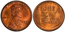 1-CENT -  1952-S 1-CENT -  1952 UNITED STATES COINS