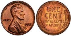 1-CENT -  1955 1-CENT (BU) -  1955 UNITED STATES COINS