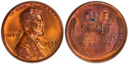 1-CENT -  1956-D 1-CENT (CIRCULATED) -  1956 UNITED STATES COINS