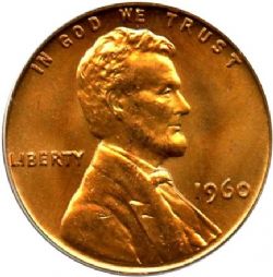 1-CENT -  1960 1-CENT, SMALL DATE -  1960 UNITED STATES COINS