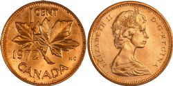 1-CENT -  1972 1-CENT -  PIÈCES DU CANADA 1972