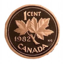 1-CENT -  1982 1-CENT (PR) -  PIÈCES DU CANADA 1982