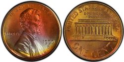 1-CENT -  1990-D 1-CENT -  1990 UNITED STATES COINS