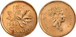 1-CENT -  1993 1-CENT (BU) -  1993 CANADIAN COINS