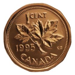 1-CENT -  1995 1-CENT (PL-67) -  1995 CANADIAN COINS