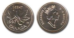 1-CENT -  1997 1-CENT - PROOF-LIKE (PL) -  1997 CANADIAN COINS