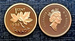 1-CENT -  1998 1-CENT (PR) -  1998 CANADIAN COINS