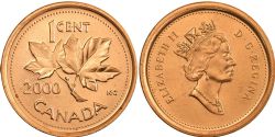 1-CENT -  2000 1-CENT -  2000 CANADIAN COINS