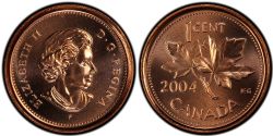 1-CENT -  2004 P MAGNETIC 1-CENT -  PIÈCES DU CANADA 2004