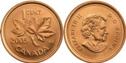 1-CENT -  2005 1-CENT -  2005 CANADIAN COINS