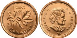 1-CENT -  2010 1-CENT -  2010 CANADIAN COINS