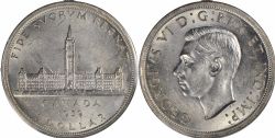 1-DOLLAR -  1939 1-DOLLAR QUADRUPLE HP -  1939 CANADIAN COINS