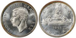 1-DOLLAR -  1950 1-DOLLAR ARNPRIOR -  1950 CANADIAN COINS