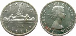 1-DOLLAR -  1956 1-DOLLAR -  1956 CANADIAN COINS