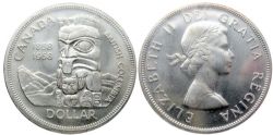 1-DOLLAR -  1958 1-DOLLAR -  1958 CANADIAN COINS