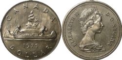 1-DOLLAR -  1975 1-DOLLAR -  1975 CANADIAN COINS