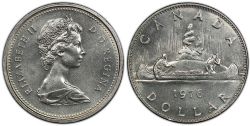 1-DOLLAR -  1976 1-DOLLAR DETACHED JEWELS -  1976 CANADIAN COINS