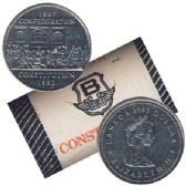1-DOLLAR -  1982 1-DOLLAR ORIGINAL ROLL - CONSTITUTION -  1982 CANADIAN COINS