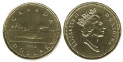 1-DOLLAR -  1990 1-DOLLAR -  1990 CANADIAN COINS
