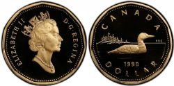 1-DOLLAR -  1990 1-DOLLAR (PR) -  1990 CANADIAN COINS