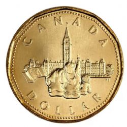 1-DOLLAR -  1992 1-DOLLAR - CONFEDERATION (PL) -  PIÈCES DU CANADA 1992