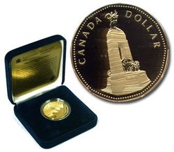 1-DOLLAR -  1994 REMEMBRANCE PROOF DOLLAR -  1994 CANADIAN COINS