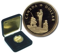 1-DOLLAR -  1995 PEACEKEEPING PROOF DOLLAR -  1995 CANADIAN COINS