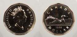 1-DOLLAR -  1998 W 1-DOLLAR (PL) -  1998 CANADIAN COINS