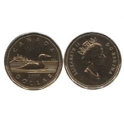 1-DOLLAR -  2000 1-DOLLAR -  2000 CANADIAN COINS