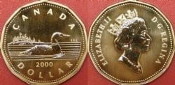 1-DOLLAR -  2000 1-DOLLAR (SP) -  2000 CANADIAN COINS