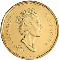 1-DOLLAR -  2002 1-DOLLAR - BRILLANT UNCIRCULATED (BU) -  2002 CANADIAN COINS