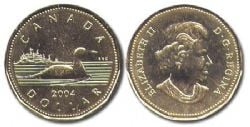 1-DOLLAR -  2004 1-DOLLAR - LOON -  2004 CANADIAN COINS
